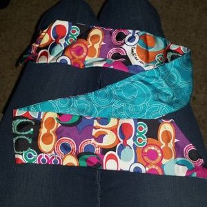 Coach bag scarf
